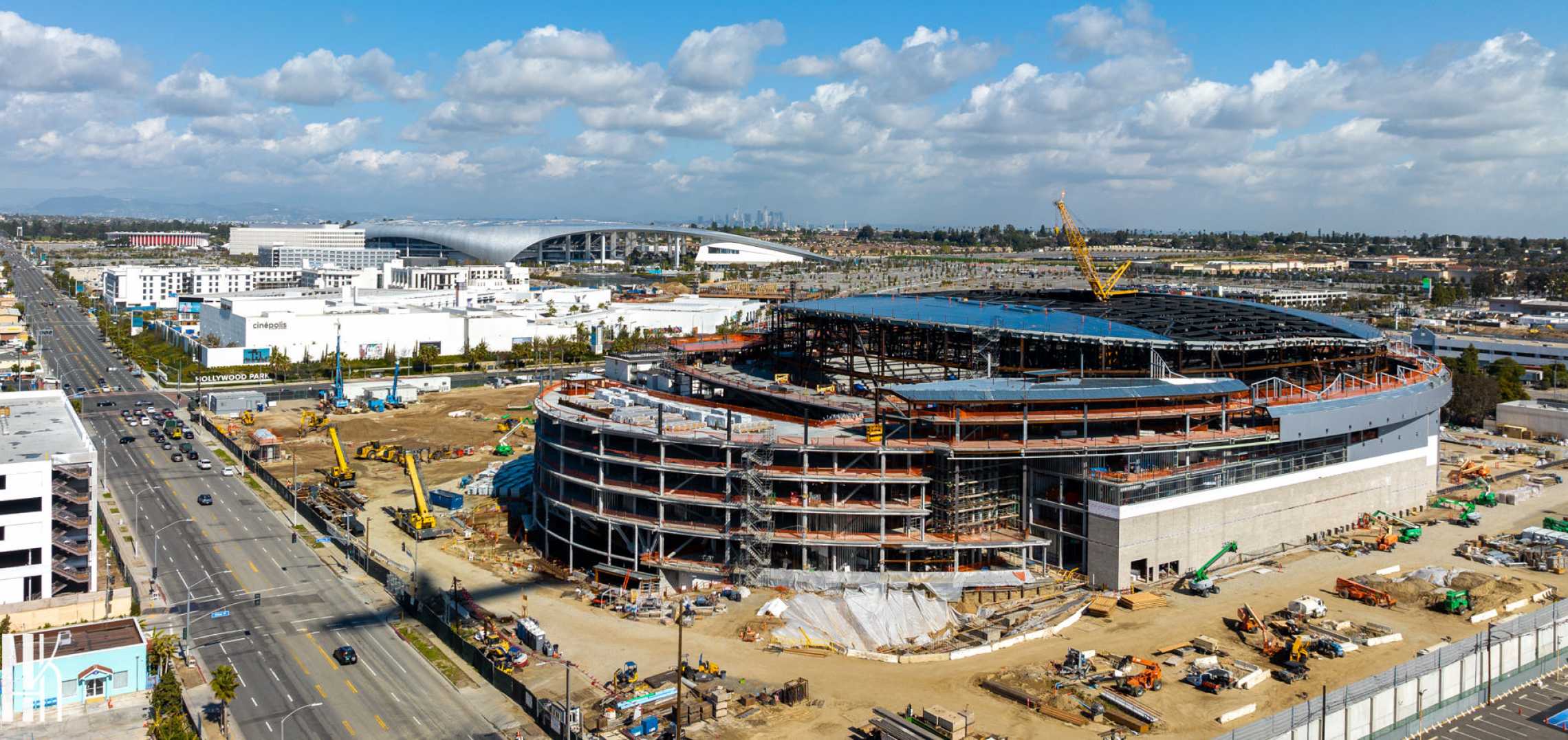 Exterior Work Starts For $1.2B Intuit Dome In Inglewood | Urbanize LA